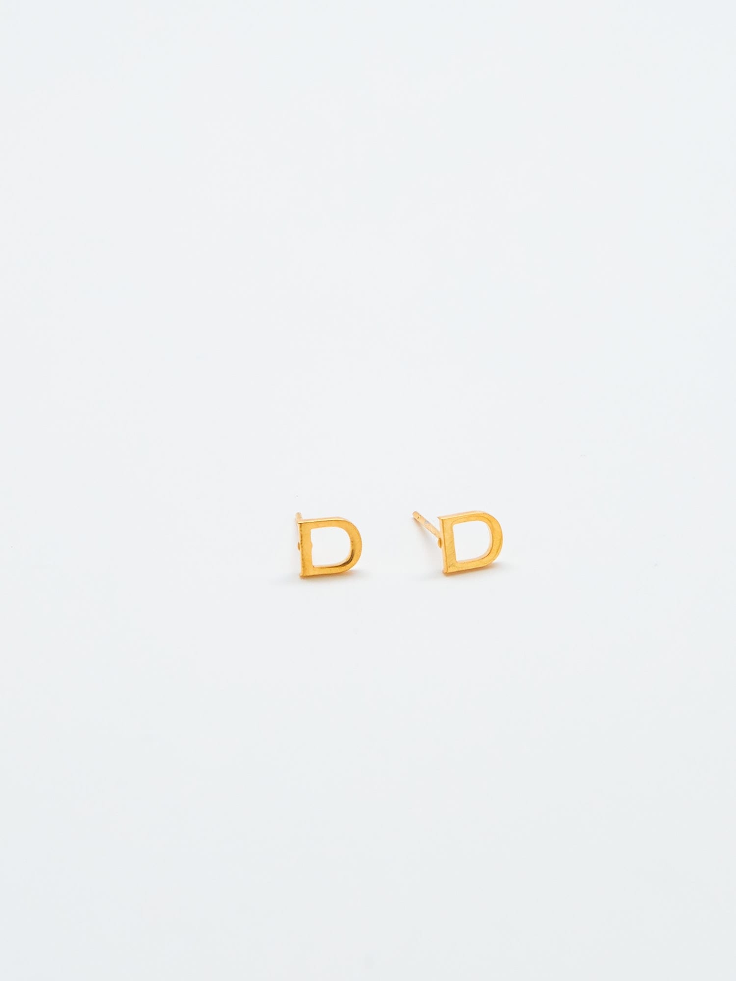 Admiral Row Gold Initial Earrings