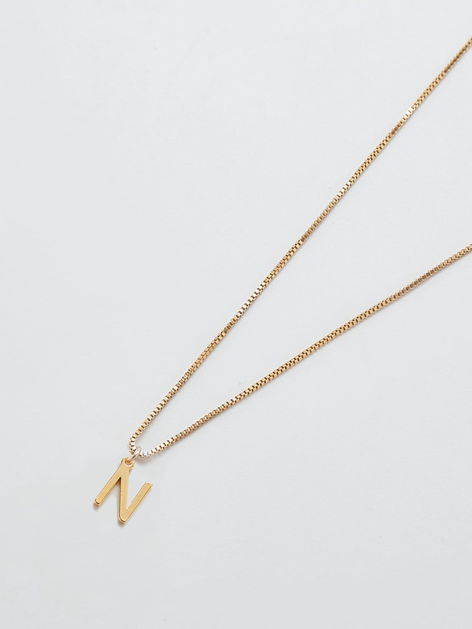 Admiral Row Gold Dainty Initial Necklace