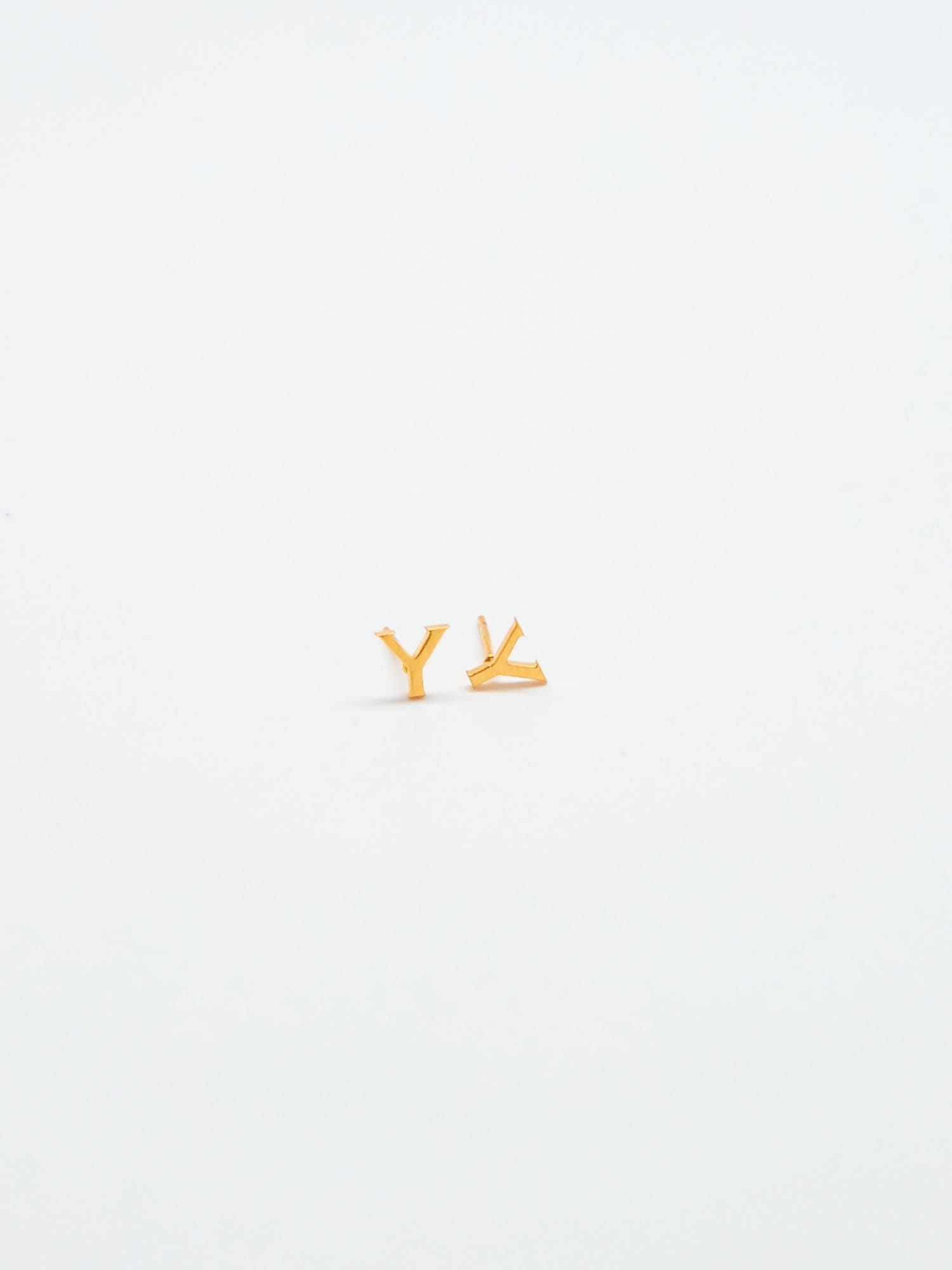 Admiral Row Gold Initial Earrings