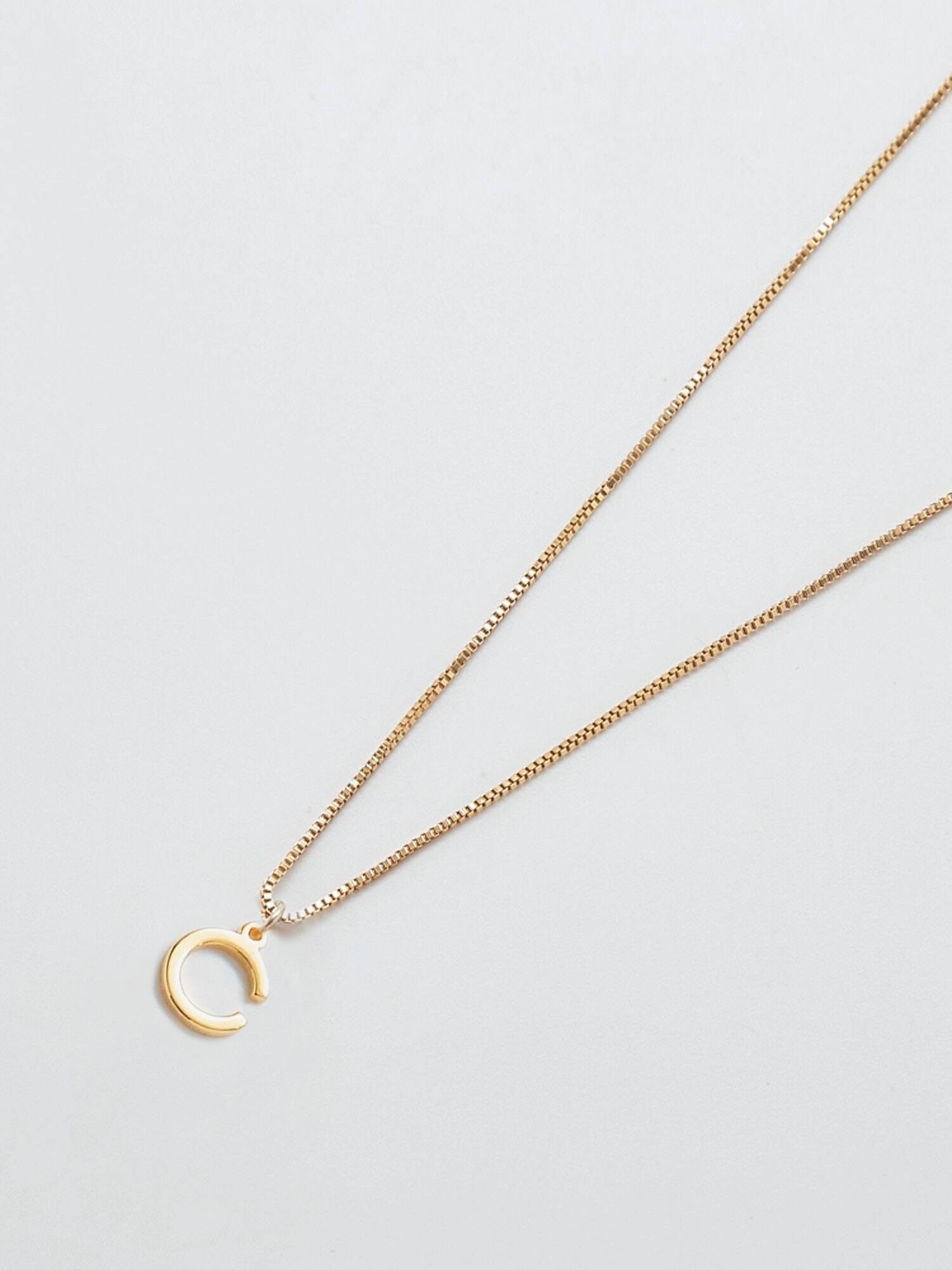 Admiral Row Gold Dainty Initial Necklace