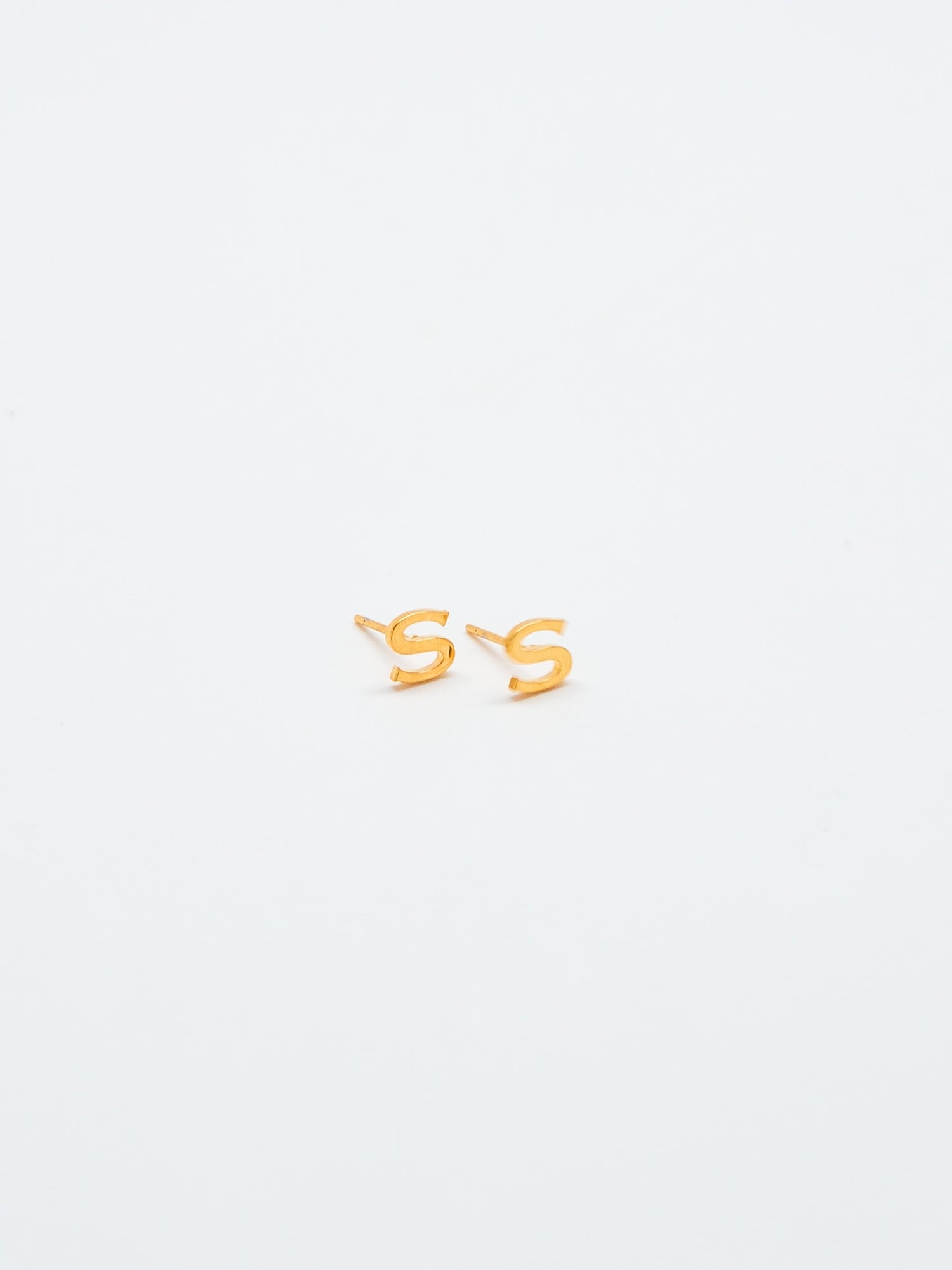 Admiral Row Gold Initial Earrings