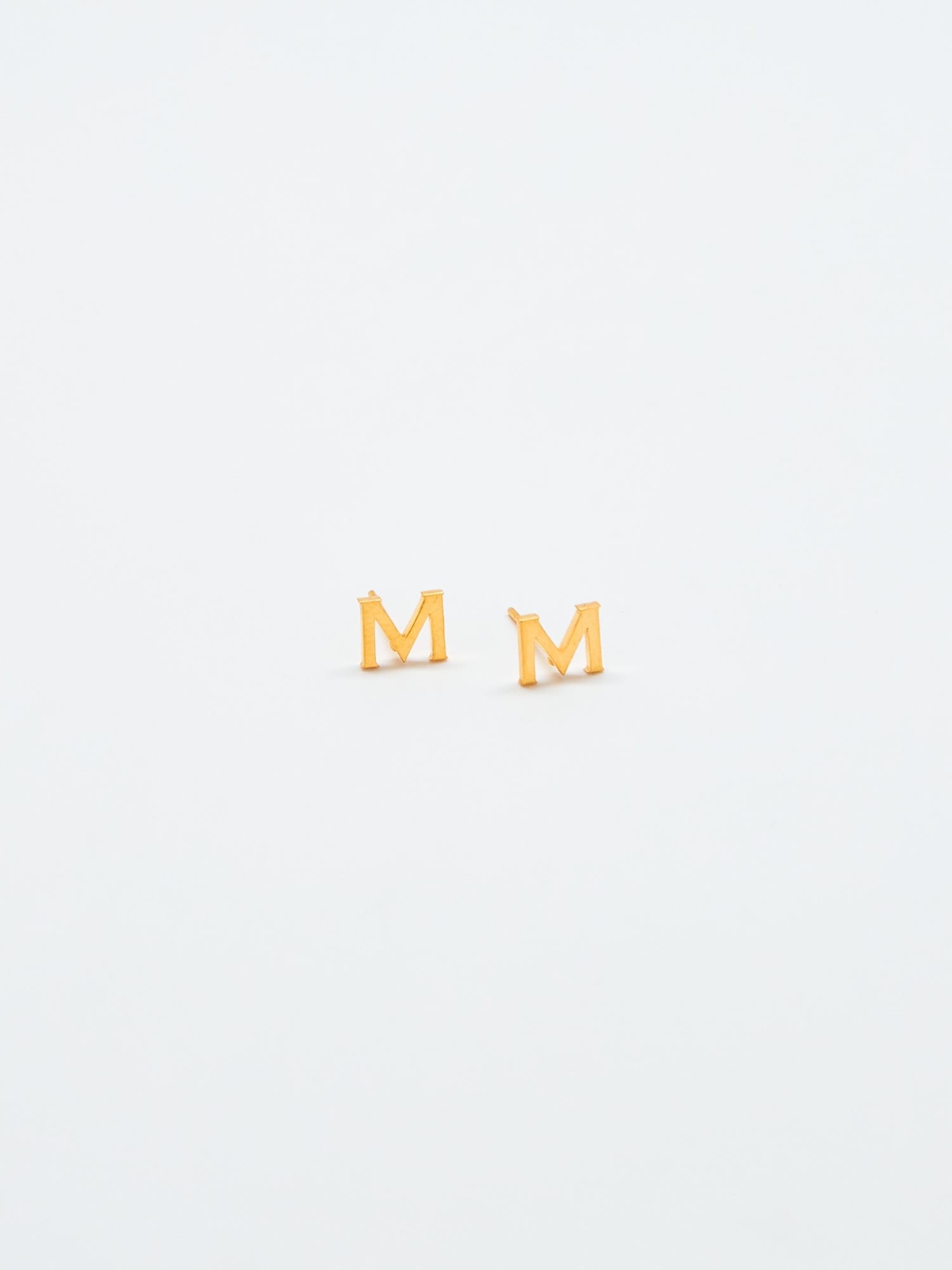 Admiral Row Gold Initial Earrings