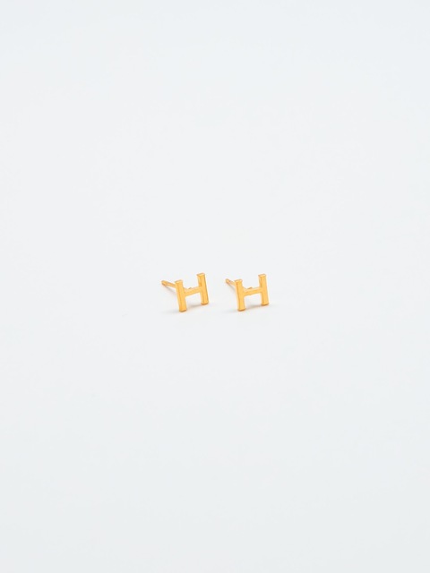 Admiral Row Gold Initial Earrings