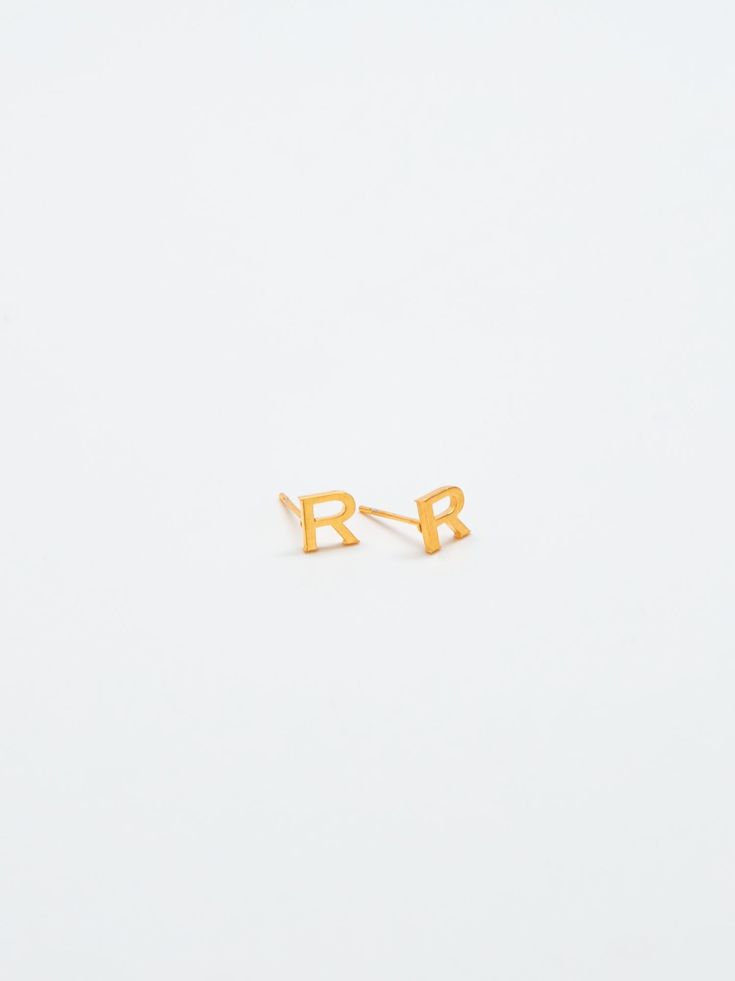 Admiral Row Gold Initial Earrings