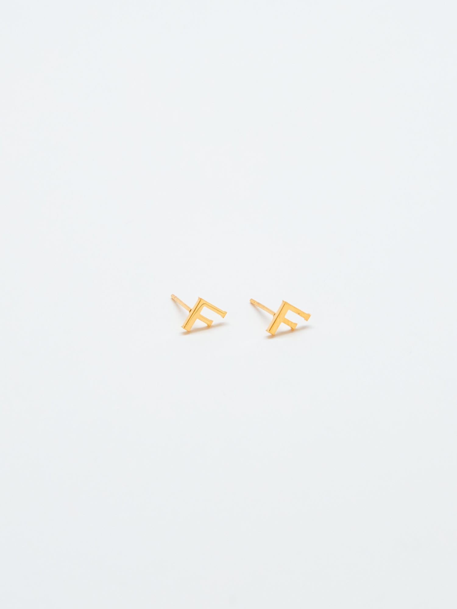 Admiral Row Gold Initial Earrings
