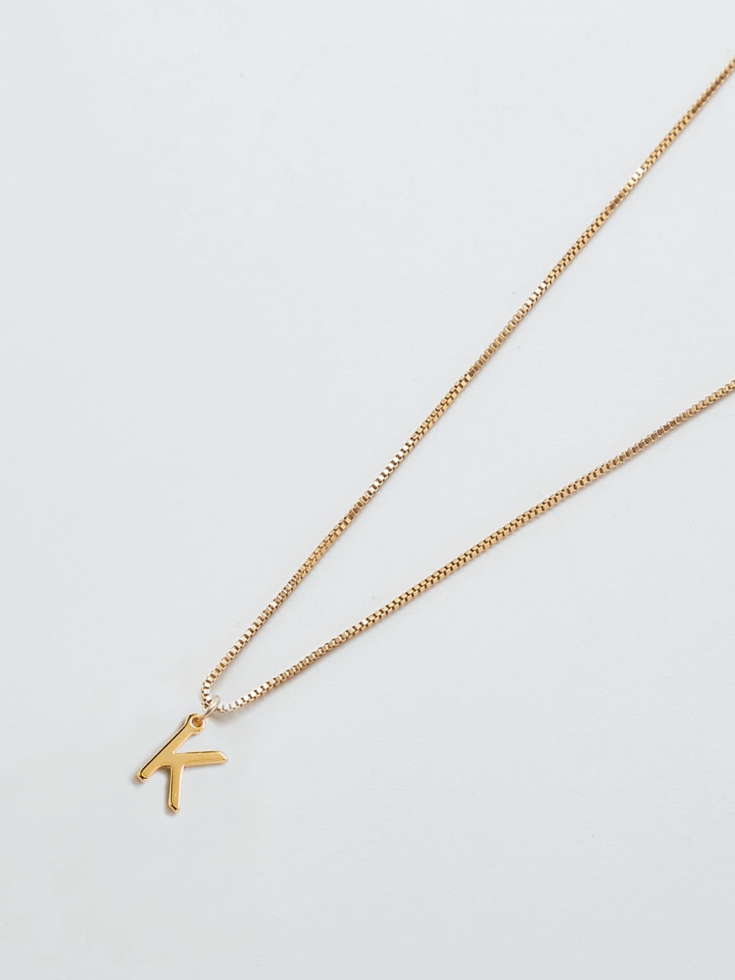 Admiral Row Gold Dainty Initial Necklace