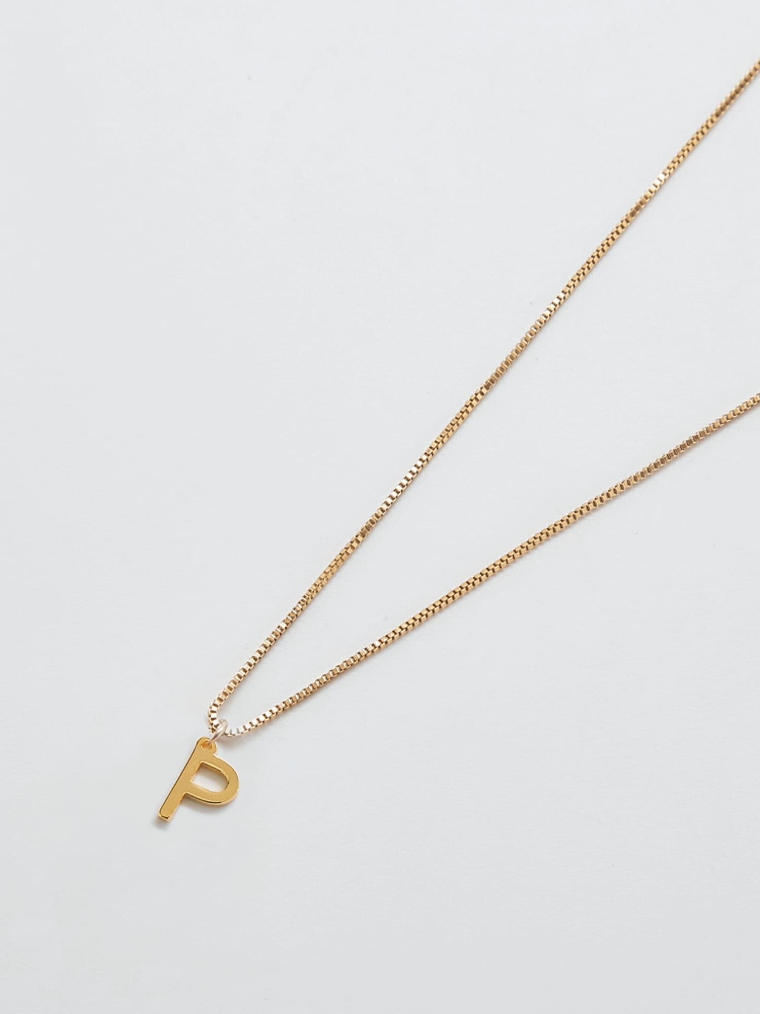 Admiral Row Gold Dainty Initial Necklace