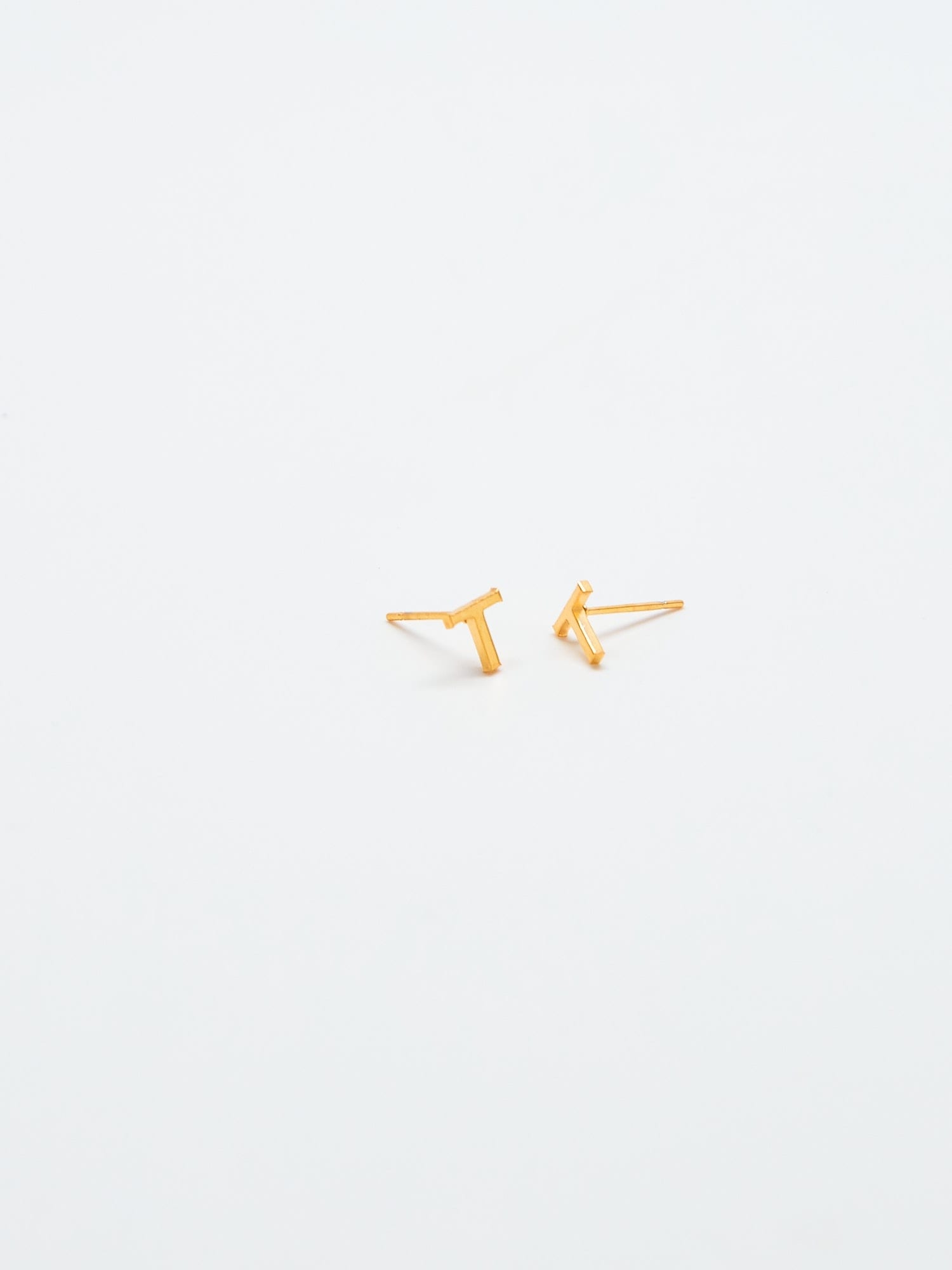 Admiral Row Gold Initial Earrings