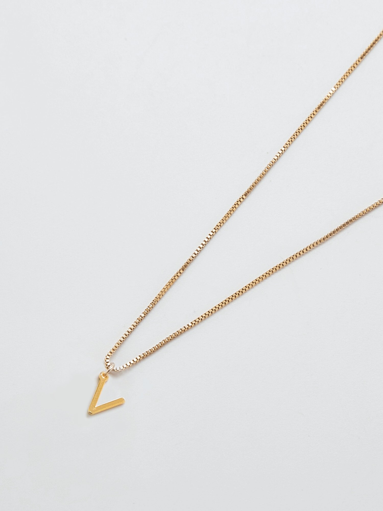 Admiral Row Gold Dainty Initial Necklace
