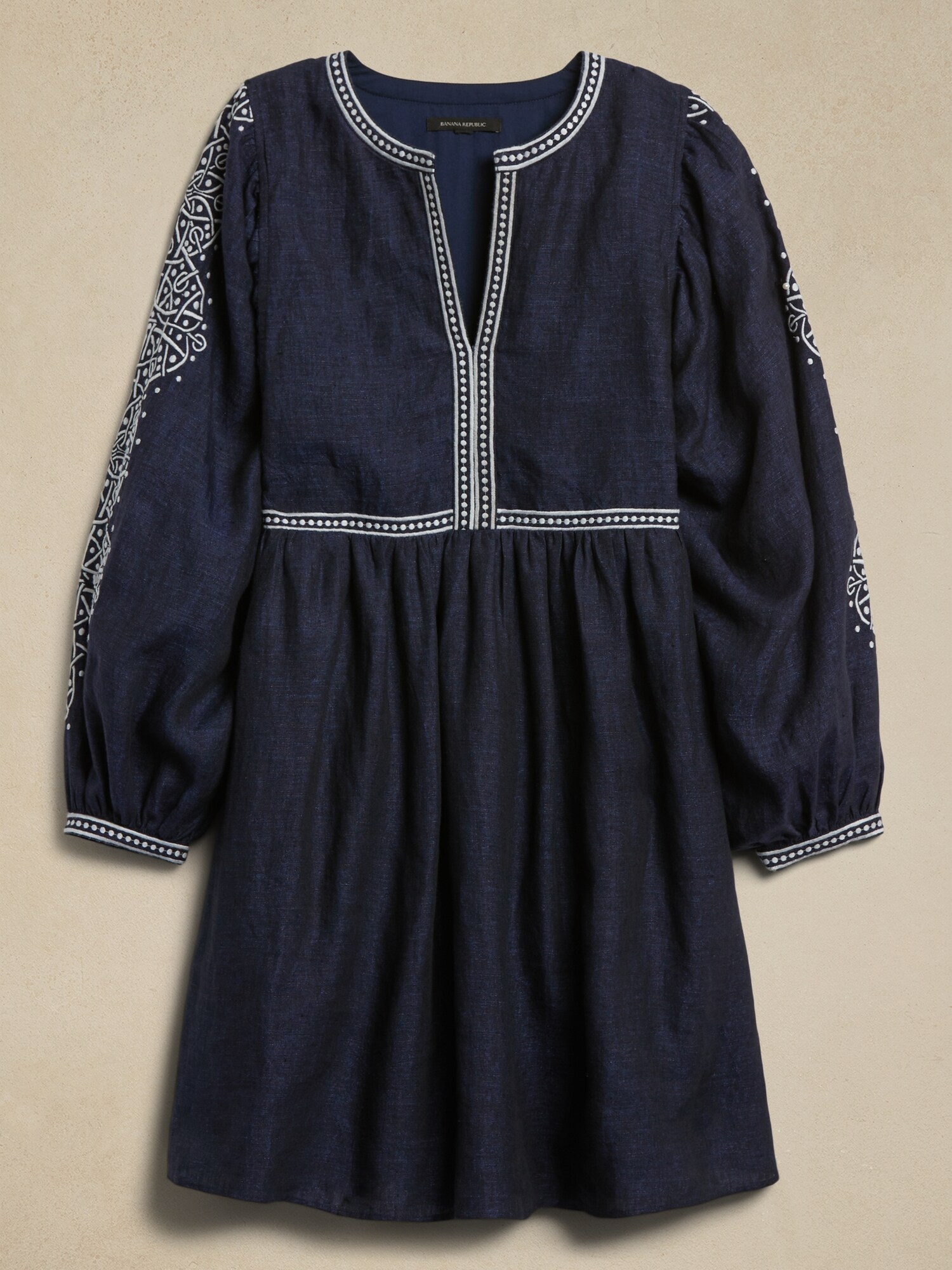BANANA REPUBLIC公式オンラインストア Yara エンブロイダリー リネン ミニドレス