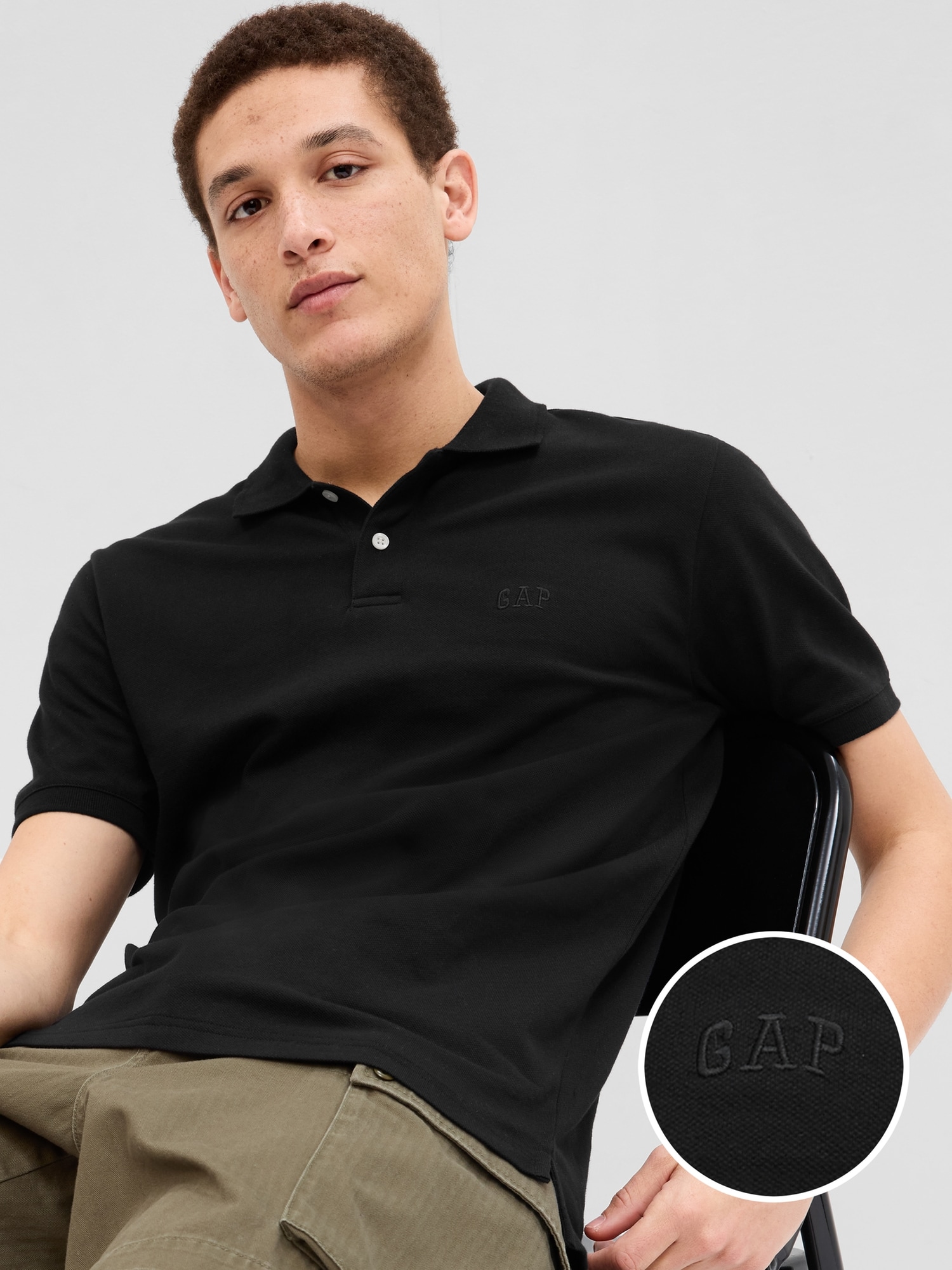 Gap公式オンラインストア GAPロゴ ポロシャツ(ユニセックス)