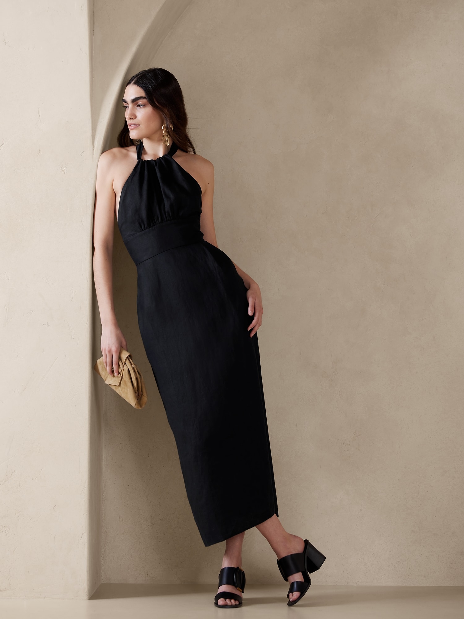 Lisa Linen Midi Dress Lisa Linen Midi Dress