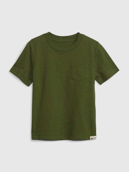 オーガニックコットン100% ブラナン プレイタイムフェイバリット ポケットTシャツ (幼児)