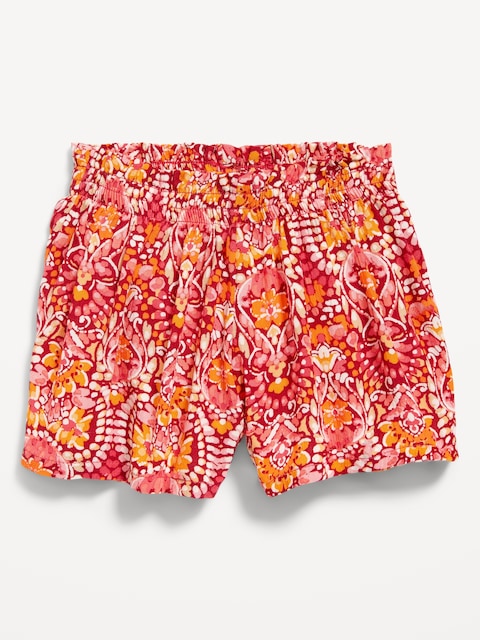 SHORT À ENFILER IMPRIMÉ À TAILLE SMOCKÉE POUR BÉBÉ