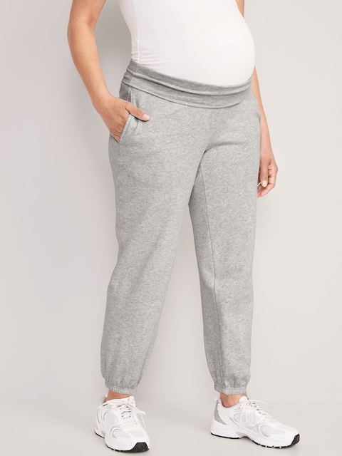PANTALON DE JOGGING DE MATERNITÉ À TAILLE RABATTABLE