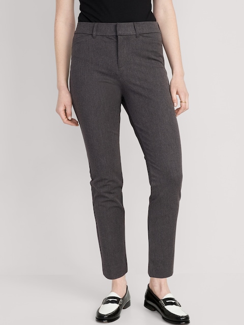 PANTALON PIXIE À LA CHEVILLE À TAILLE HAUTE POUR FEMME