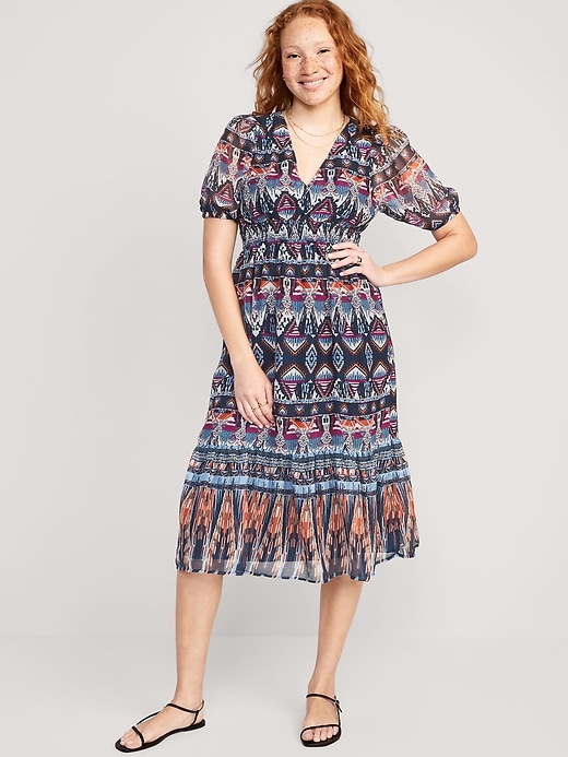 old navy waist defined midi dress Waist-Defined Midi Dress