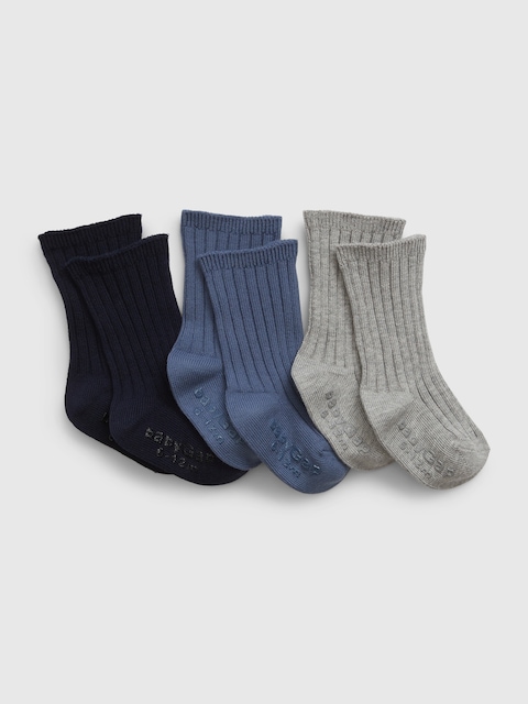 CHAUSSETTES PREMIERS ESSENTIELS POUR BÉBÉ (PAQUET DE 3)