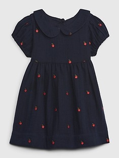Gap Baby Embroidered Apple Dress