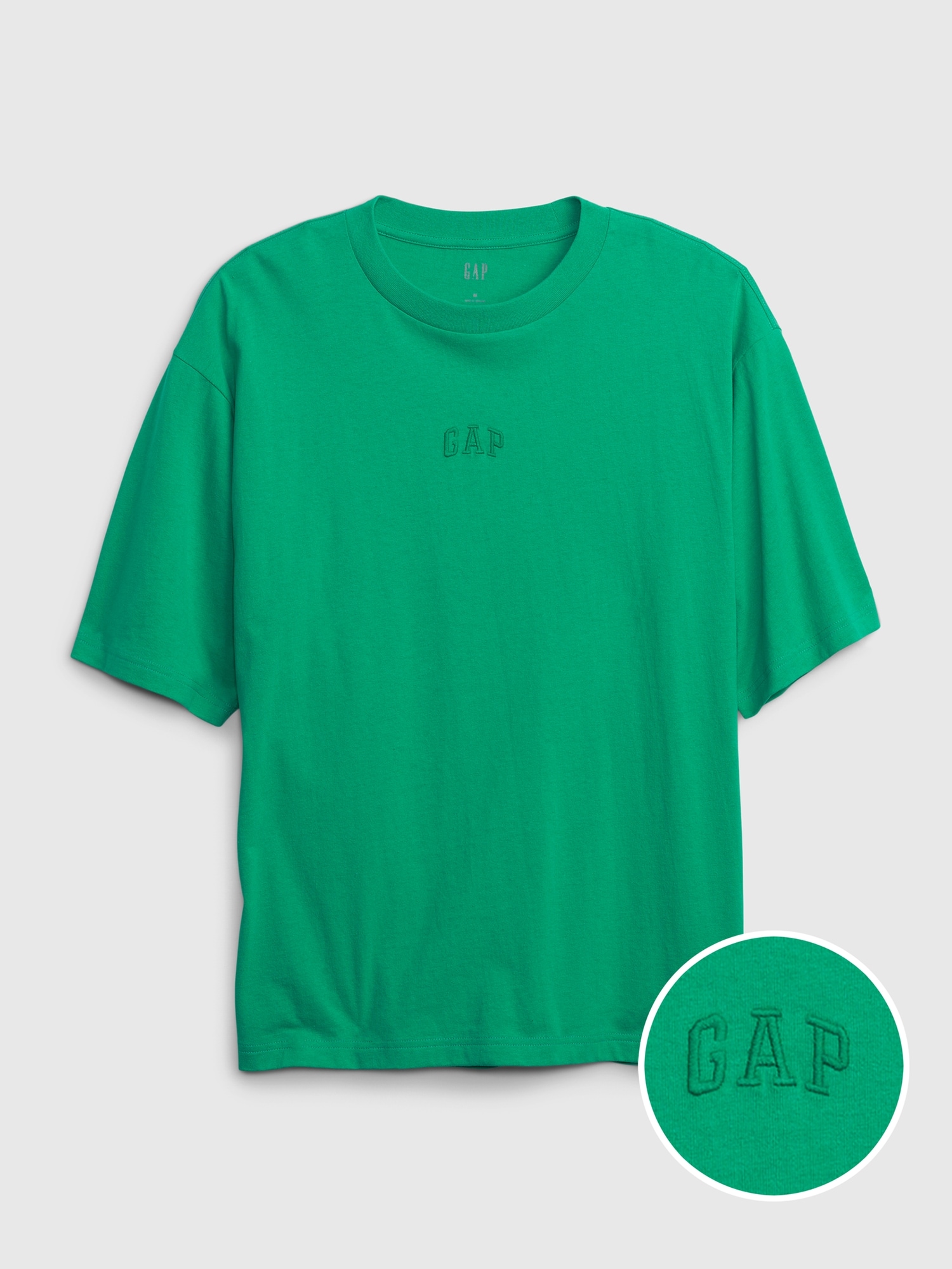 GAPロゴ ヘビーウェイト オーバーサイズ Tシャツ(ユニセックス)-0