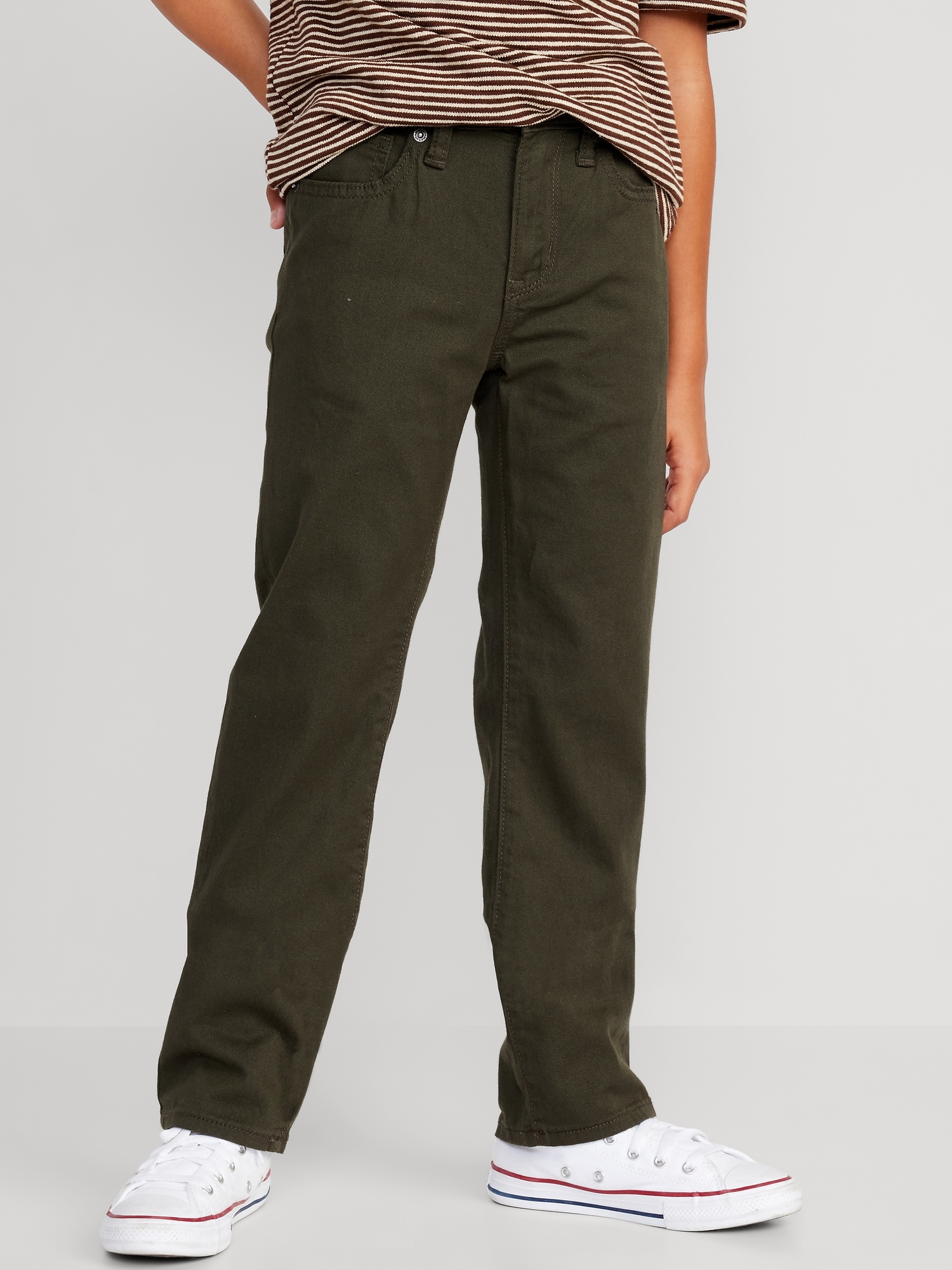 PANTALON ÉTROIT À EXTENSIBILITÉ 360° EN SERGÉ POUR GARÇON