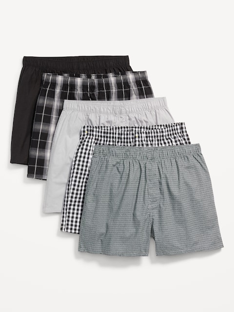 5-Pack Soft-Washed Boxer Shorts -- 3.75-inch inseam