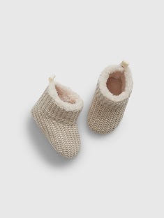 Gap Baby Sherpa-Lined Sweater Booties