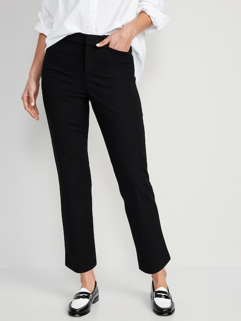 PANTALON PIXIE DROIT À TAILLE HAUTE