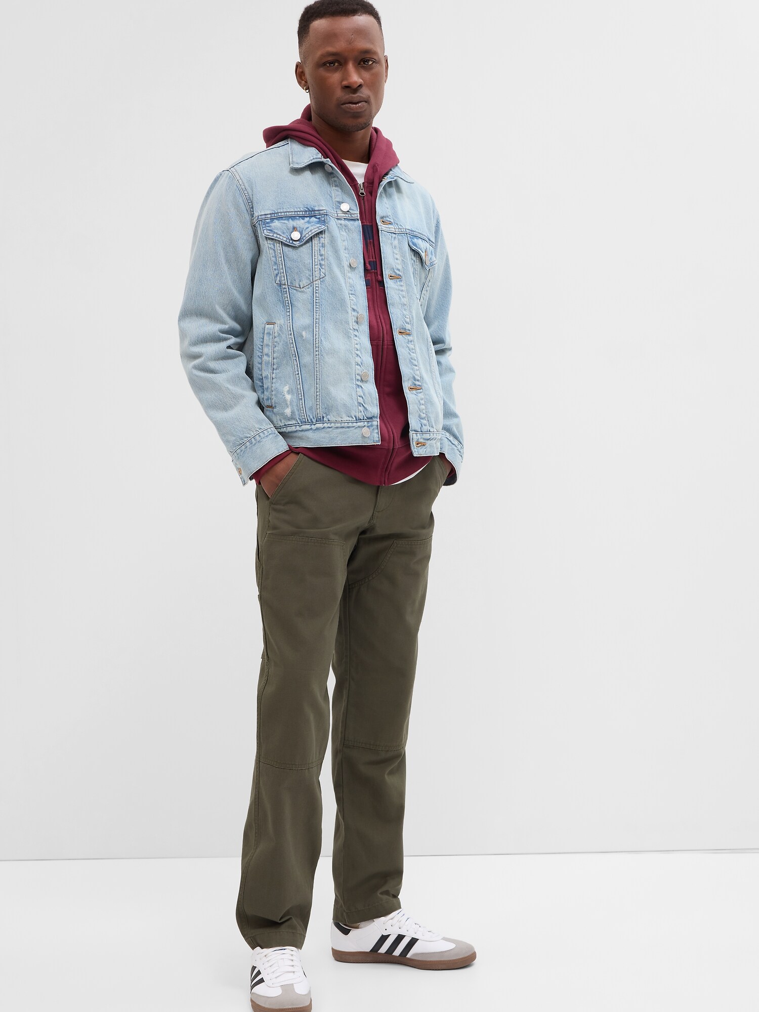 Gap Re-Issue × Sean Wotherspoon Embroidered Denim Relaxed Carpenter Jeans  with Washwell Light Denim - FW23 - US