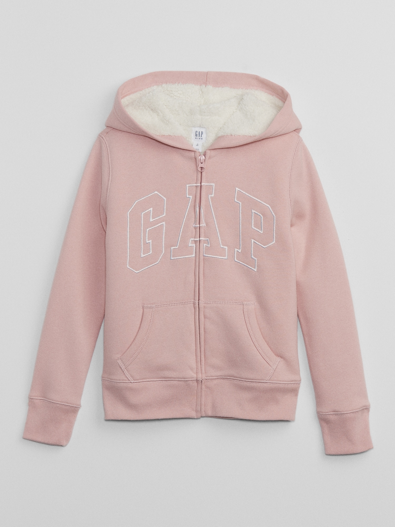 Gap公式オンラインストア | GAPロゴ ボア ジップアップ パーカー (キッズ)