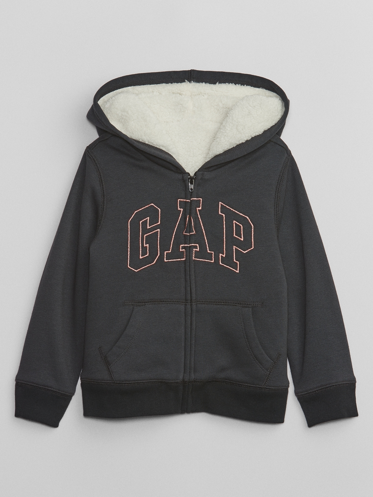 Gap公式オンラインストア | babyGap GAPロゴ ボア ジップアップパーカー