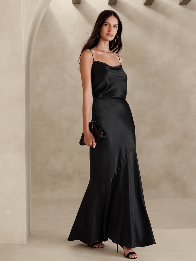 BANANA REPUBLIC公式オンラインストア | Bliss シルク マキシスカート 