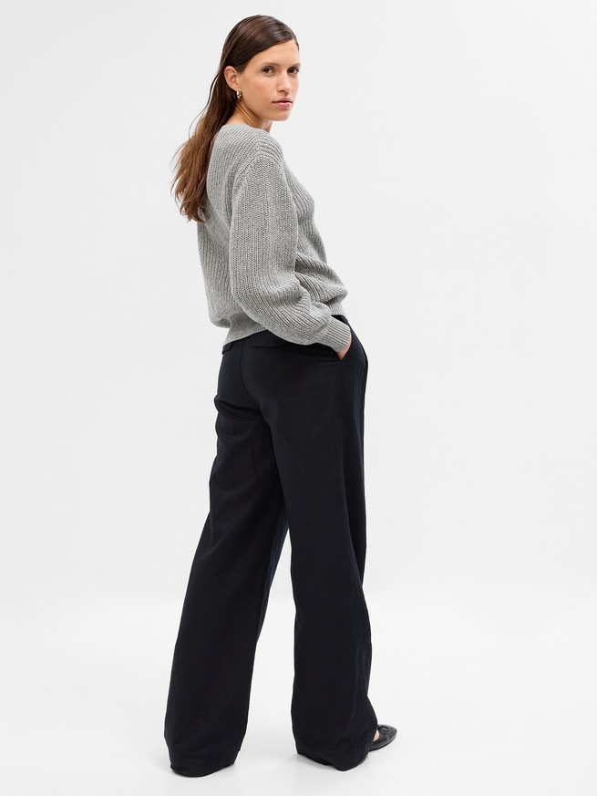 Gap公式オンラインストア シェーカーステッチ クルーネックセーター