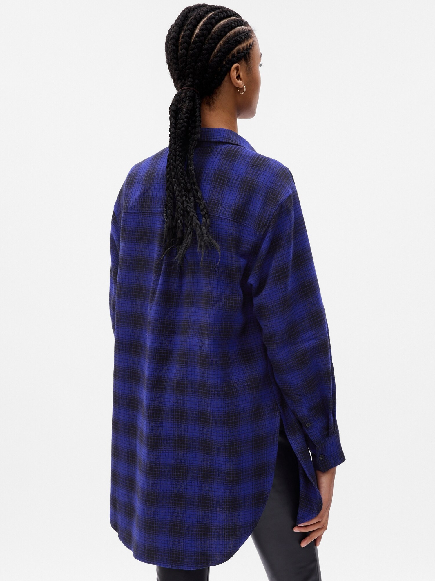 総柄 S プレイド plaid 青 新品 blue - スラックス