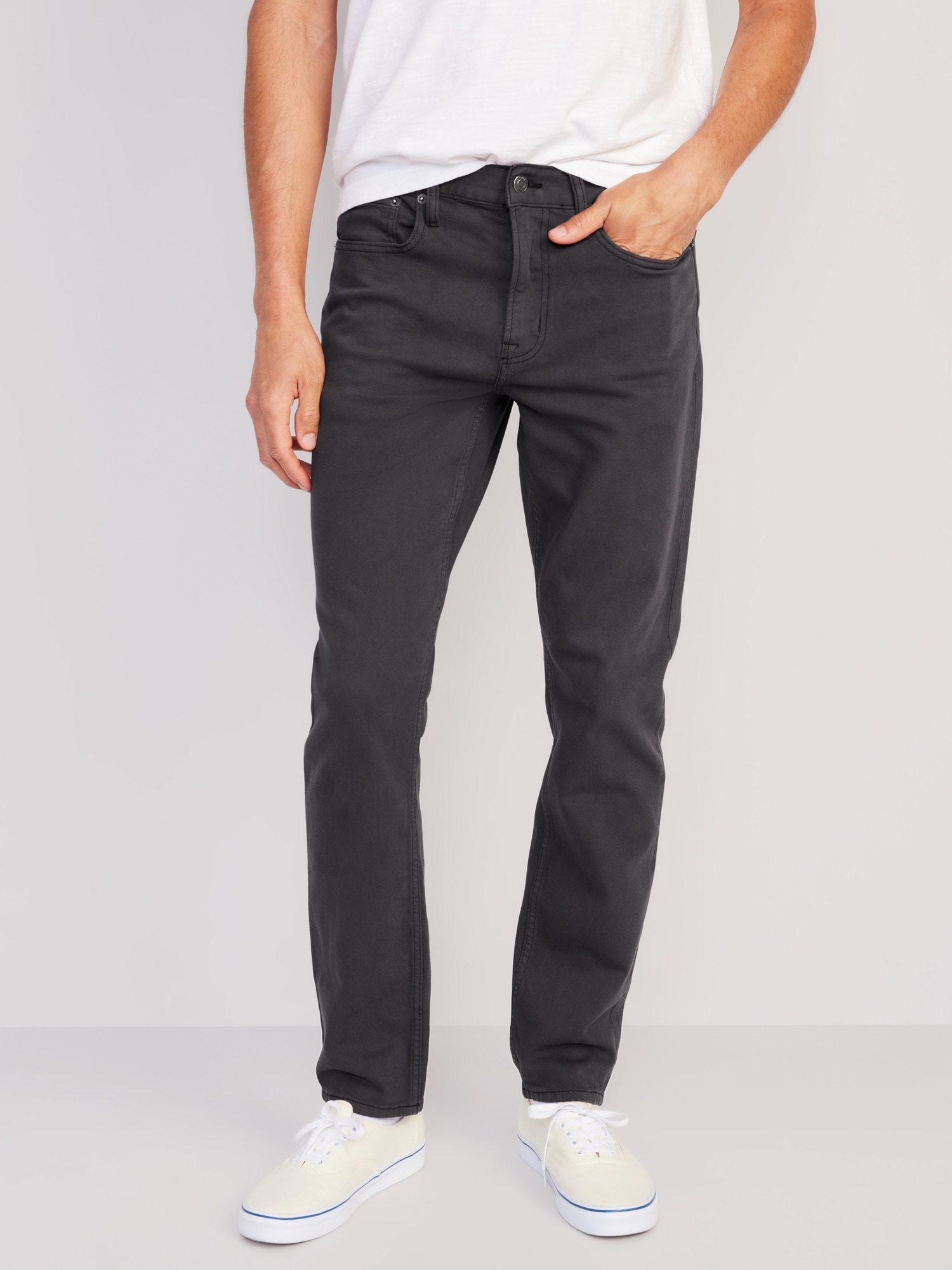 PANTALON ÉTROIT À CINQ POCHES AVEC EXTENSIBILITÉ INTÉGRÉE