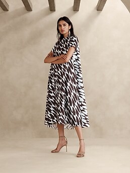 aurelia italian satin trapeze dress Aurelia Italian Satin Trapeze Dress