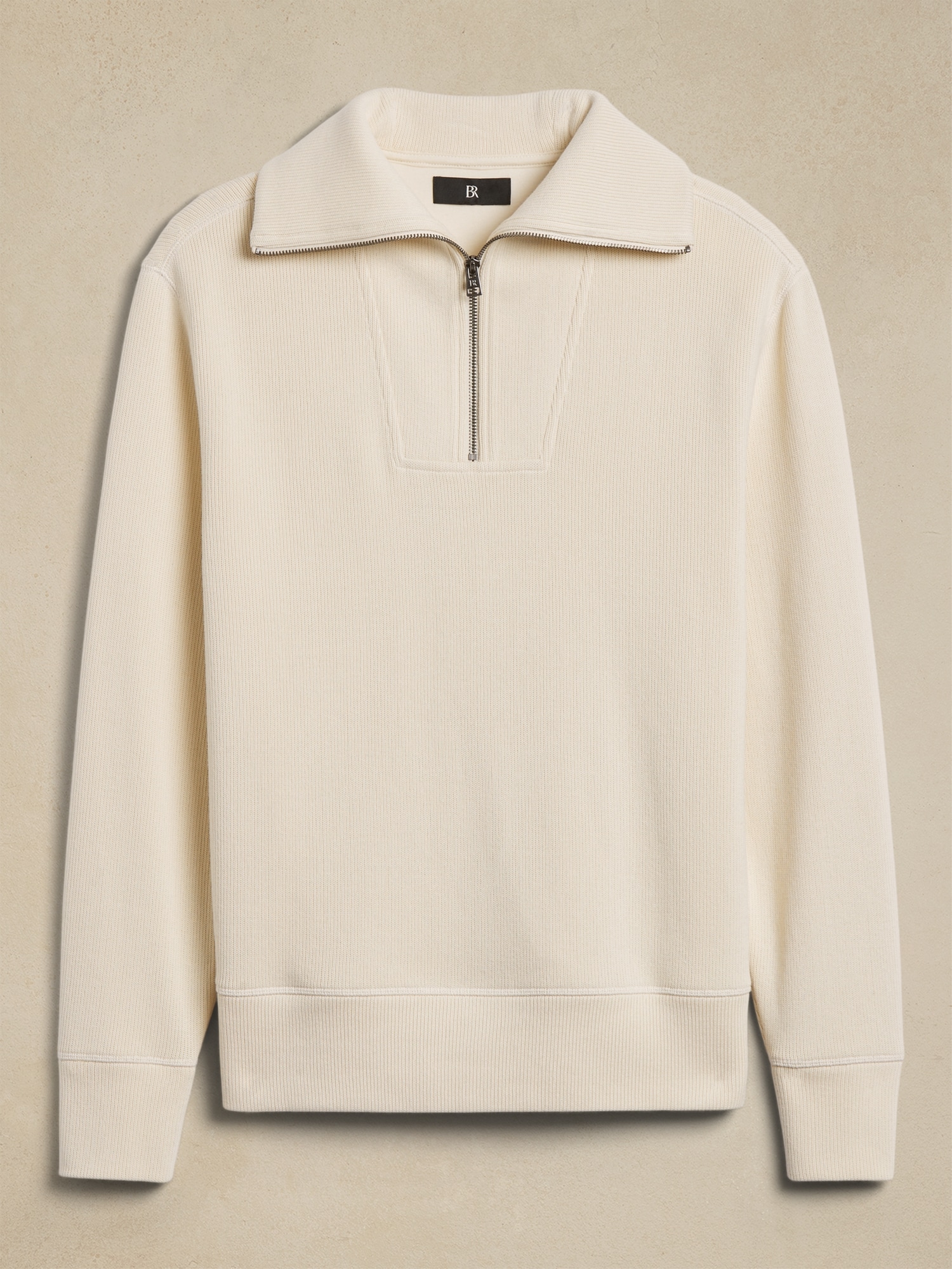 BANANA REPUBLIC公式オンラインストア フレンチリブ ハーフジップ