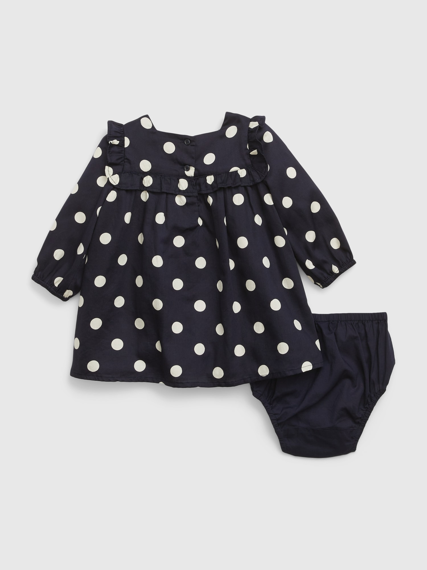 baby GAP デニム ワンピース パンツ付き ドット - ワンピース