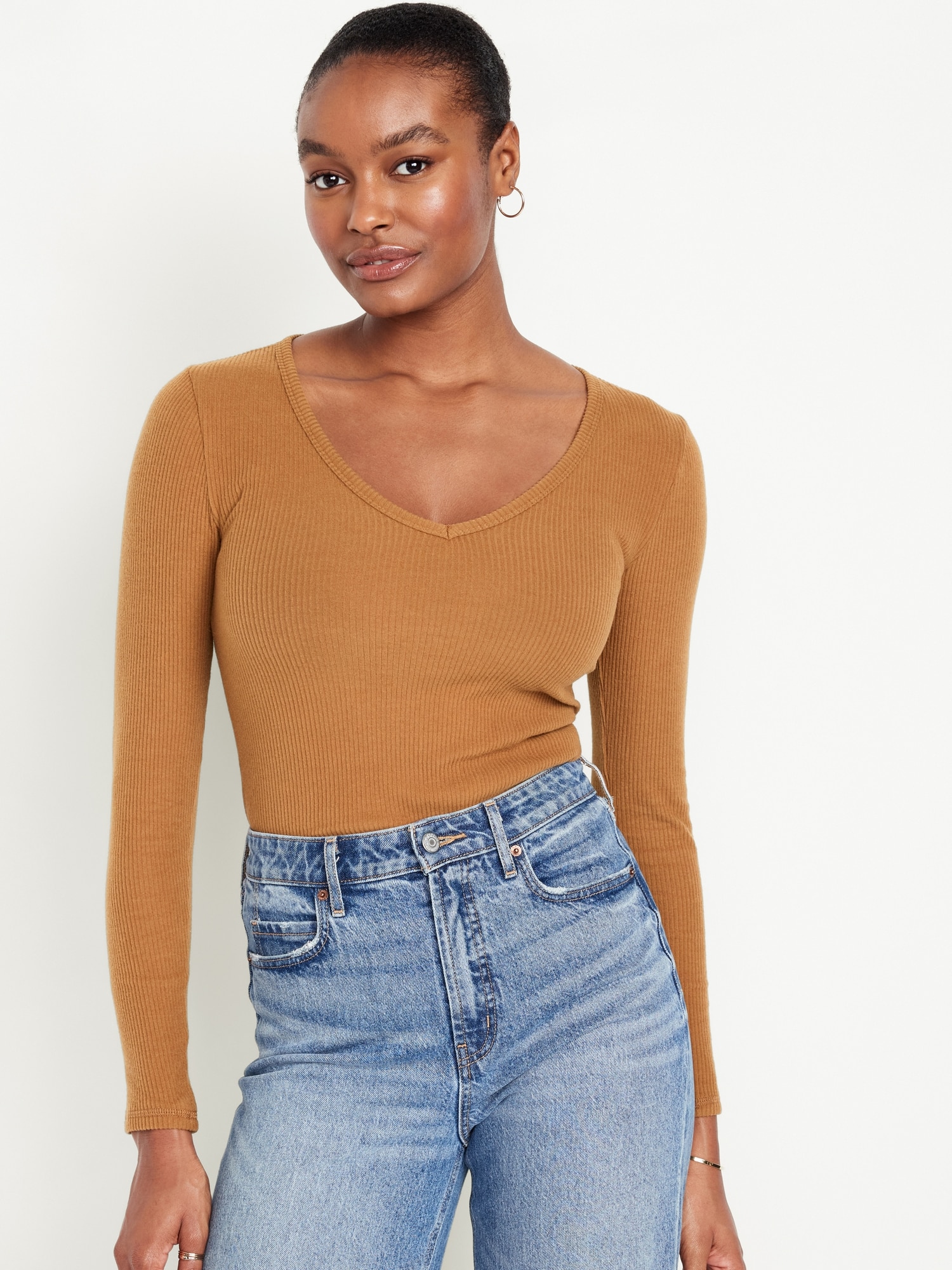 Plush V-Neck T-Shirt