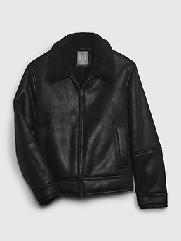 ジャケット・アウター StJohn'sBay leather bomber Jkt old gap St John's Bay Black Leather Bomber Jacket XLT | eBay