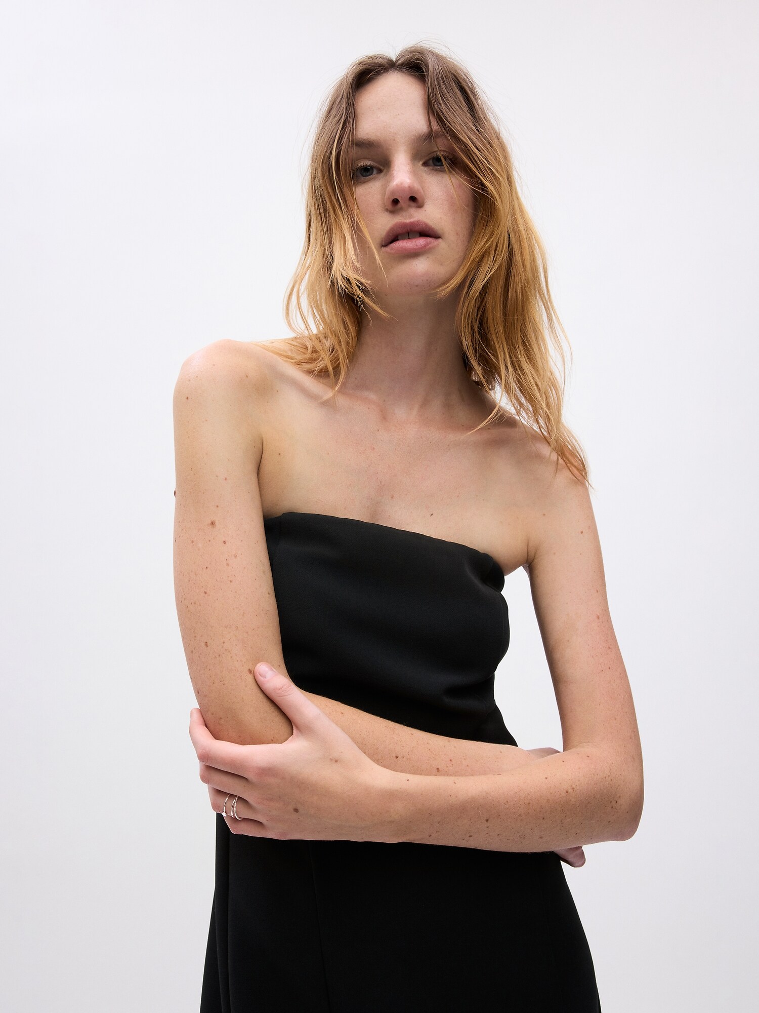 ◆関税送料込◆チュール ミニワンピース ストラップレス ストラップレス ショートワンピース - ペールピンク | ZARA