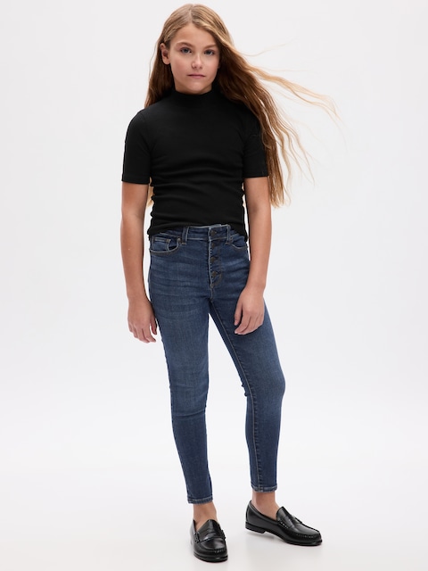 JEGGING TAILLE HAUTE LONGUEUR CHEVILLE POUR ENFANT