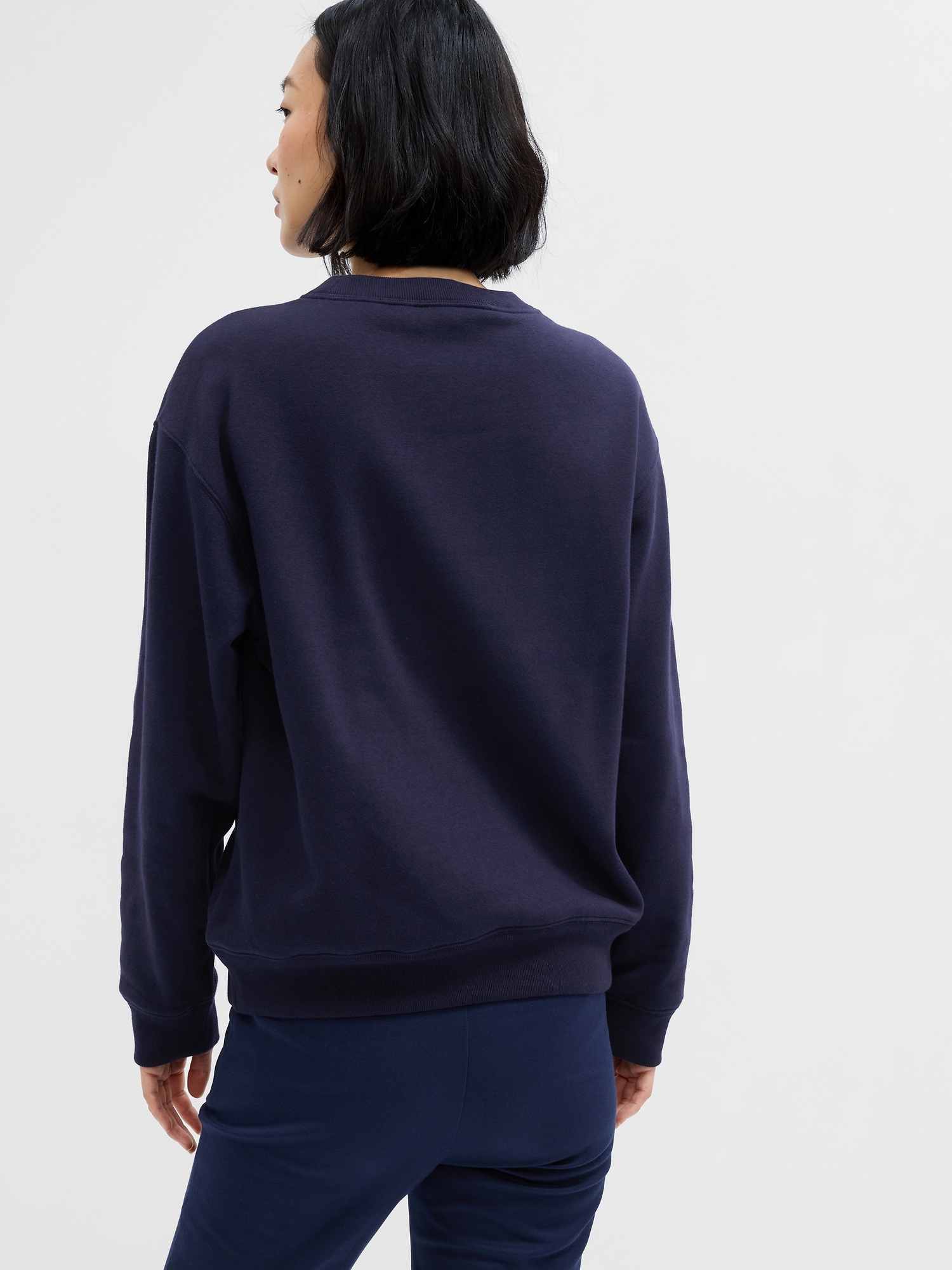 GAPロゴフリース スウェットシャツ-1