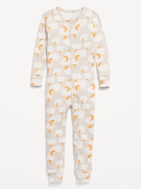Unisex 2-Way-Zip Snug-Fit Pajama One-Piece for Toddler & Baby