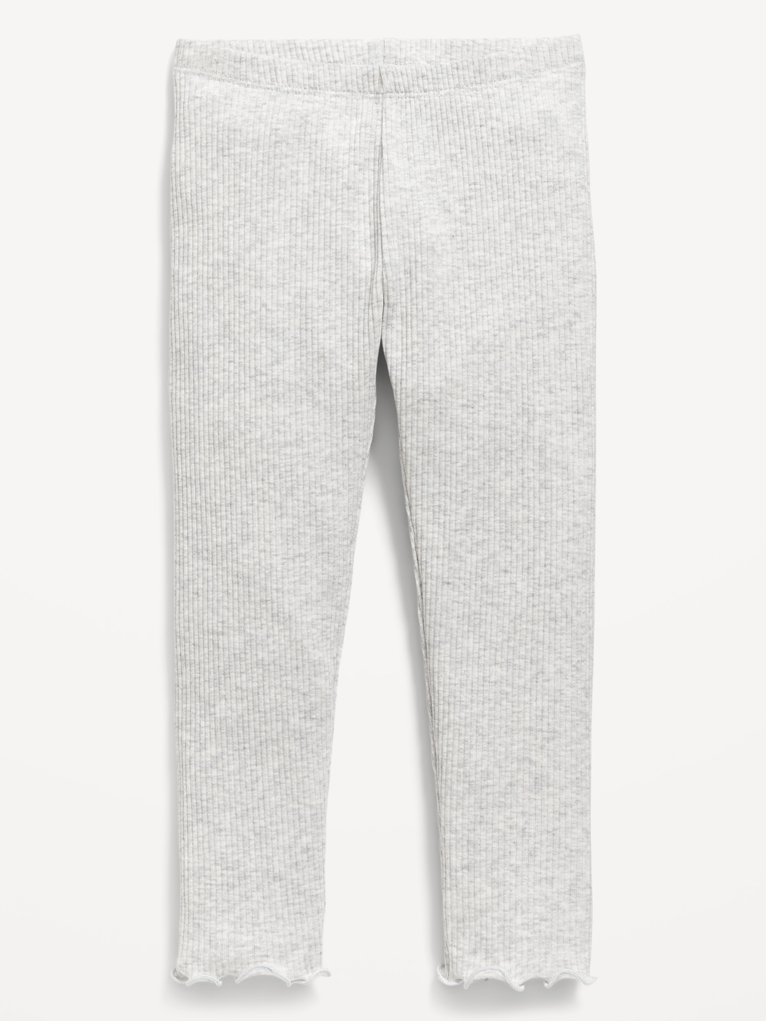 Rib-Knit Full-Length Leggings for Toddler Girls