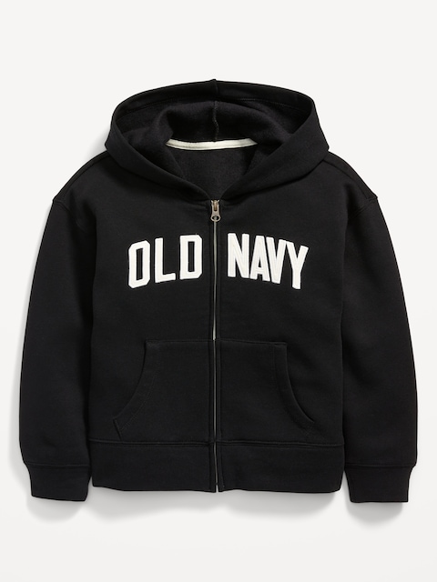 Logo-Graphic Zip Hoodie for Girls