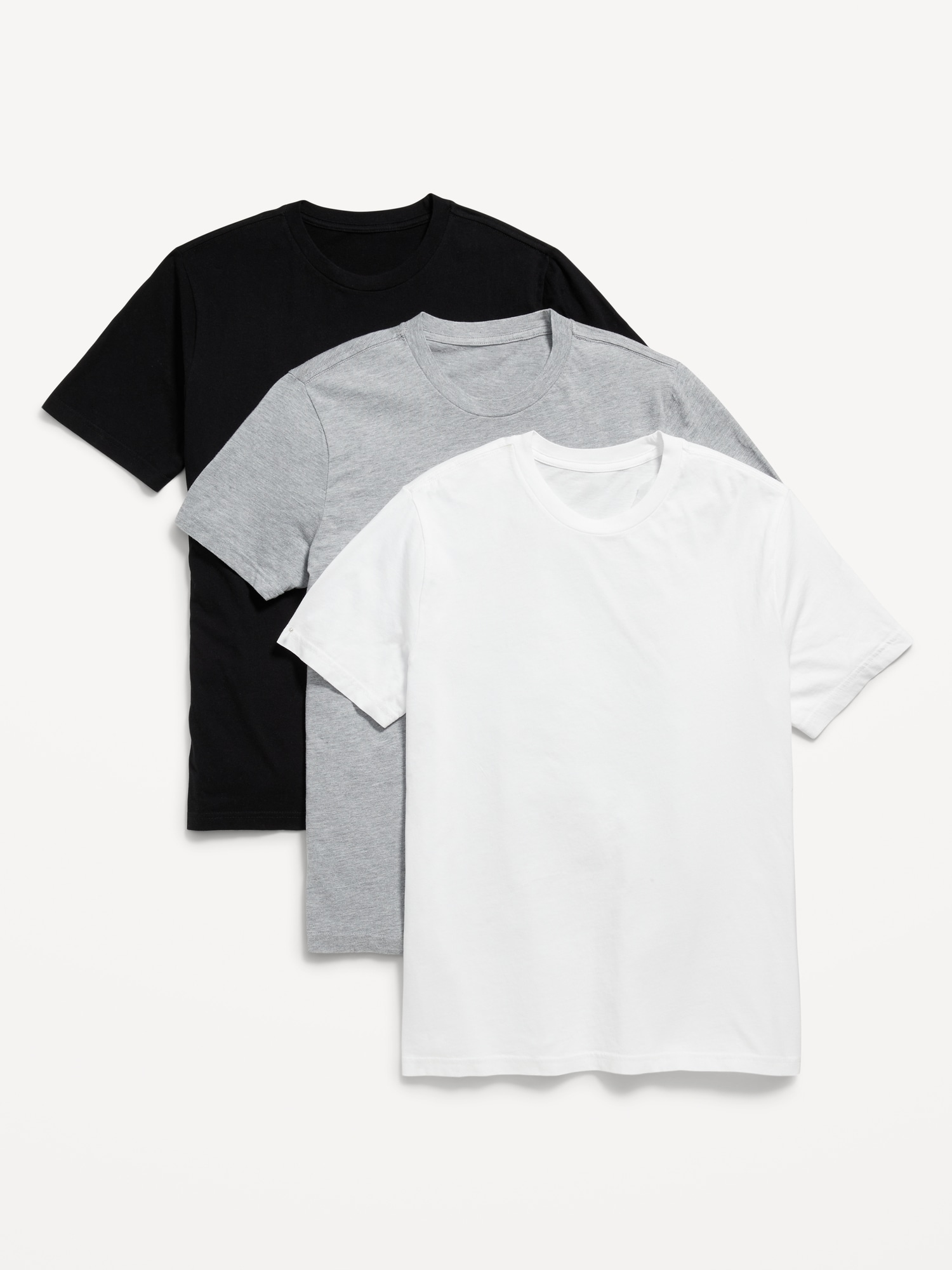 T-SHIRT RAS DU COU UNI POUR HOMME (PAQUET DE 3)