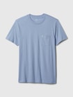 GAPミニロゴ ポケット Tシャツ(ユニセックス)-4