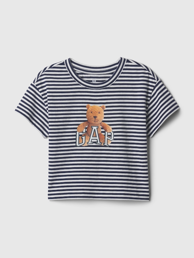 オーガニックコットン ブラナンベア アーチロゴ Tシャツ (幼児)-0
