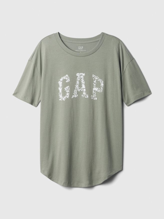 オーガニックコットン GAPアーチロゴ Tシャツ-2